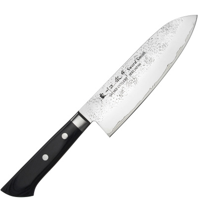 Japoński Nóż kuchenny Santoku Satake Unique Clad czarny 17cm 803-311