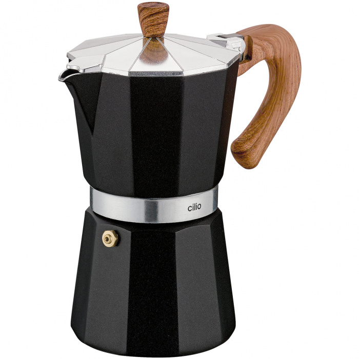 Kafeteria aluminiowa na 6 filiżanek espresso Classico Natura Cilio
