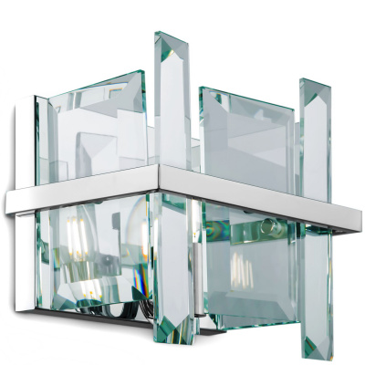 Kinkiet chromowany kryształowe sztabki Cerezo Maytoni MOD201WL-01N