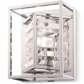 Kinkiet chromowany, kryształy w klatce Tening Maytoni MOD060WL-01CH