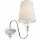 Kinkiet chromowany z białym abażurem Florero Maytoni MOD078WL-01CH