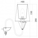 Kinkiet chromowany z białym abażurem Florero Maytoni MOD078WL-01CH