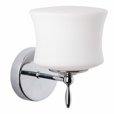 Kinkiet design z białym abażurem rozpraszającym światło 509022701