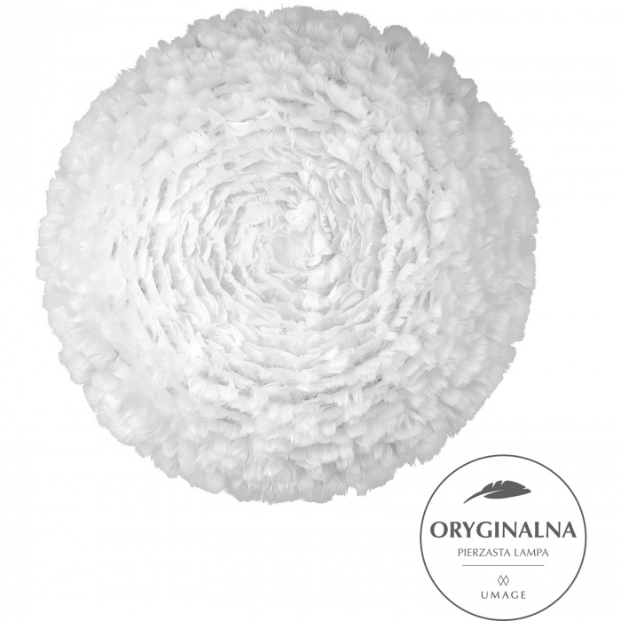 Kinkiet duży - lampa ścienna z naturalnych piór EOS Up UMAGE 70 cm