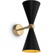 Kinkiet dwa czarne stożki Vesper Maytoni MOD108WL-02GB