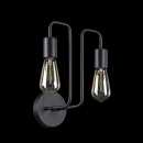 Kinkiet industrialny na dwie żarówki retro Gilbert Maytoni Loft T532WL-02B