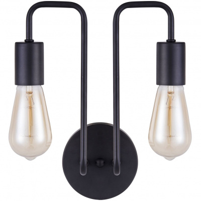 Kinkiet industrialny na dwie żarówki retro Gilbert Maytoni Loft T532WL-02B