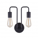 Kinkiet industrialny na dwie żarówki retro Gilbert Maytoni Loft T532WL-02B