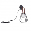 Kinkiet klatka na skórzanym pasku Indiana Maytoni Modern MOD544WL-01B