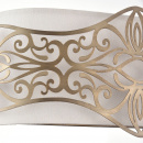 Kinkiet kremowy z metalową ramką ozdobną Burgeon Maytoni Classic ARM959-WL-02-G