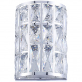 Kinkiet kryształowe sztabki w chromowanej ramce Gelid Maytoni Modern MOD184-WL-01-CH