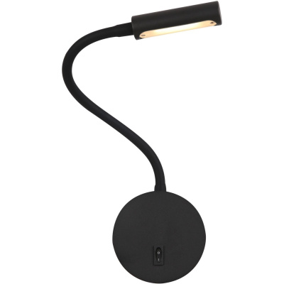 Kinkiet LED elastyczne ramię, włącznik w podstawie Stem Maytoni czarny C035WL-L3B3K