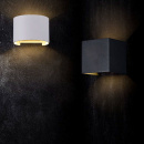 Kinkiet LED kwadratowy, czarny Fulton Maytoni Outdoor O572WL-L6B