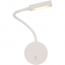 Kinkiet LED regulowane ramię, włącznik w podstawie Stem Maytoni biały C035WL-L3W3K