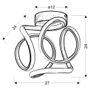 Kinkiet LED zawijas 3D Douglas Apeti A0005-210