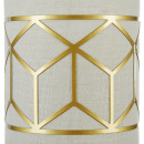 Kinkiet lniany ze złotą, geometryczną ramką Messina Maytoni Classic H223-WL-01-G