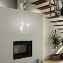 Kinkiet podwójny, kremowy, bez abażurów Bellagio Candellux 22-96497