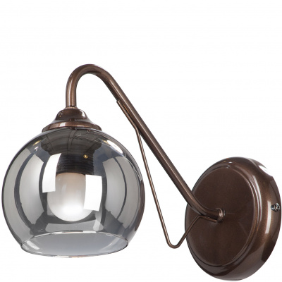 Kinkiet pojedynczy, szklany klosz Vitaluce VE3951-7/1A