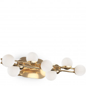 Kinkiet ścienny Tessara złoty z białymi kulami LED Maytoni MOD081WL-L13G3K