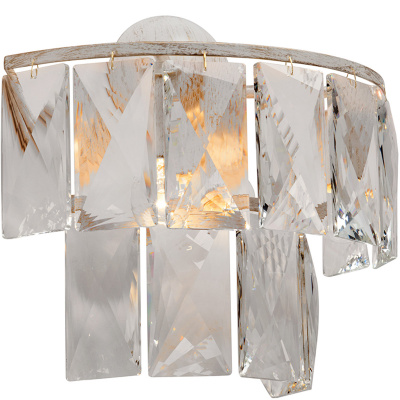 Kinkiet ścienny z dużych kryształów Vitaluce VE5262-0/3A