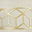 Kinkiet szeroki ze złotą ramką geometryczną Messina Maytoni Classic H223-WL-02-G