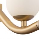 Kinkiet szklane kule na złotej fali Uva Maytoni MOD059WL-05G