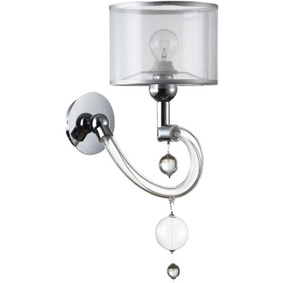 Kinkiet szklany z półprzezroczystym abażurem Bubble Dreams Maytoni Modern MOD603-01-N