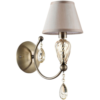 Kinkiet ze szklaną podstawą i kryształami Murano Maytoni Classic RC855-WL-01-R