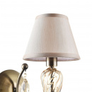 Kinkiet ze szklaną podstawą i kryształami Murano Maytoni Classic RC855-WL-01-R