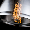 Kinkiet ze szklanym, przydymionym kloszem Irving Maytoni Loft T163-01-C