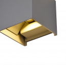 Kinkiet zewnętrzny LED kostka Fulton Maytoni Outdoor szary O572WL-L6GR