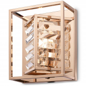 Kinkiet złoty, kryształy w klatce Tening Maytoni MOD060WL-01G