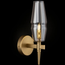 Kinkiet złoty z bursztynowymi kloszami Lita Maytoni H002WL-01G