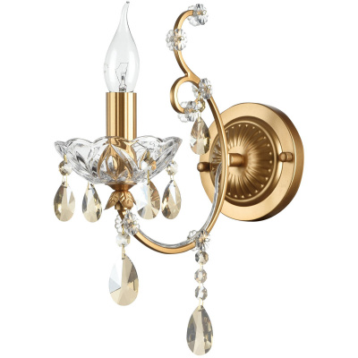 Kinkiet złoty z kryształkami Sevilla Maytoni Classic DIA004-01-G