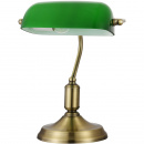 Klasyczna lampka stołowa z zielonym kloszem Kiwi Maytoni Classic Z153-TL-01-BS