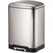 Kosz na śmieci 12 litrów, stal satynowana, pedałowy Davino Kela KE-10902