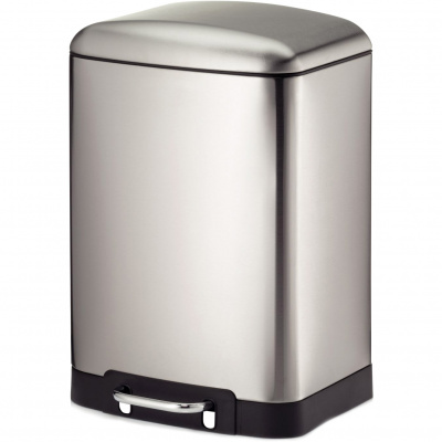 Kosz na śmieci 12 litrów, stal satynowana, pedałowy Davino Kela KE-10902