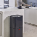 Kosz na śmieci podwójny, segregacja, grafitowy Totem Max Joseph Joseph 60 Litrów 30062