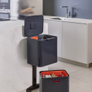 Kosz na śmieci podwójny, segregacja, grafitowy Totem Max Joseph Joseph 60 Litrów 30062