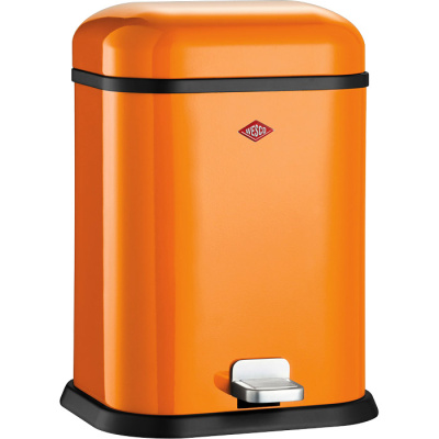 Kosz na śmieci pomarańczowy pedałowy Single Boy 13 litrów Wesco W-132212-25