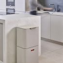 Kosz na śmieci z funkcją segregacji Totem Max Joseph Joseph 60 Litrów, kremowy 30061