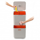 Kosz na śmieci z funkcją segregacji Totem Max Joseph Joseph 60 Litrów, kremowy 30061