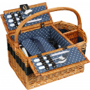 Kosz piknikowy dla 2 osób z komorą na butelki wina Cilio Cernobbio CI-156621