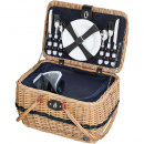 Kosz piknikowy, wiklinowy Idro dla 4 osób Cilio jasnobrązowy CI-156775