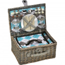 Kosz piknikowy wiklinowy z wyposażeniem dla dwóch osób Cilio Stresa CI-155716