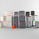 Kosz stalowy do segregacji śmieci w kuchni Totem Compact Joseph Joseph 40 Litrów 30063