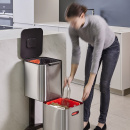 Kosz stalowy do segregacji śmieci w kuchni Totem Compact Joseph Joseph 40 Litrów 30063