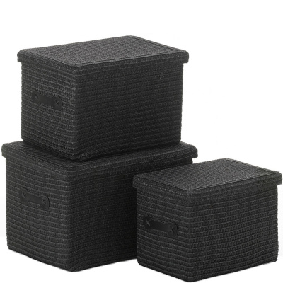 Kosze czarne z plecionki Rimossa Kela KE-32124