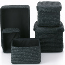 Kosze czarne z plecionki Rimossa Kela KE-32124