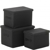 Kosze czarne z plecionki Rimossa Kela KE-32124